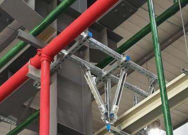 宁化该抗震支架的整体式支吊架结构协调性好